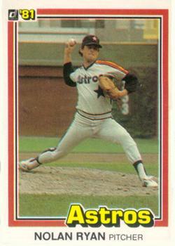#260 Nolan Ryan - Houston Astros - 1981 Donruss Baseball
