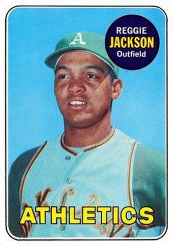 #260 Reggie Jackson - Oakland Athletics - 1969 Topps Baseball