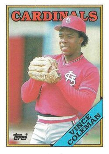 #260 Vince Coleman - St. Louis Cardinals - 1988 Topps Baseball