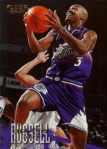 #260 Bryon Russell - Utah Jazz - 1996-97 Fleer Basketball