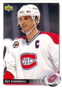 #260 Guy Carbonneau - Montreal Canadiens - 1992-93 Upper Deck Hockey