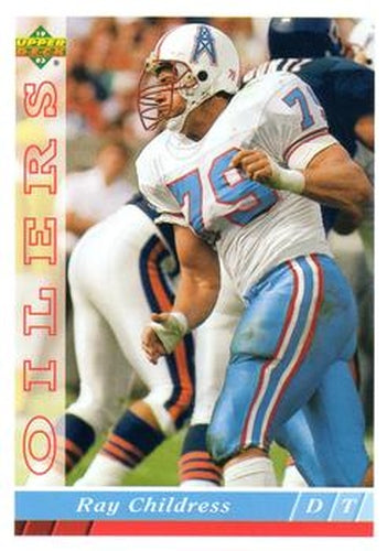 #260 Ray Childress - Houston Oilers - 1993 Upper Deck Football
