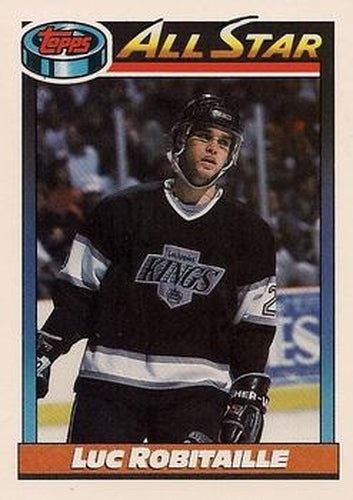 #260 Luc Robitaille - Los Angeles Kings - 1991-92 Topps Hockey