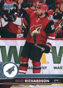 #260 Brad Richardson - Arizona Coyotes - 2017-18 Upper Deck Hockey