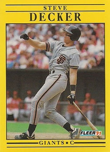 #260 Steve Decker - San Francisco Giants - 1991 Fleer Baseball