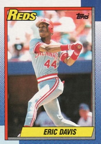 #260 Eric Davis - Cincinnati Reds - 1990 Topps Baseball