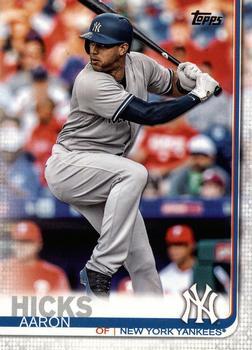 #260a Aaron Hicks - New York Yankees - 2019 Topps Baseball