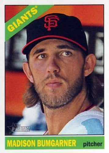 #260a Madison Bumgarner - San Francisco Giants - 2015 Topps Heritage Baseball
