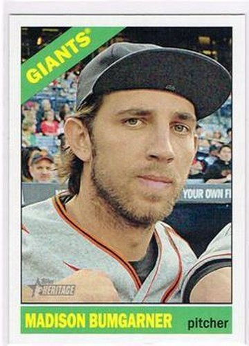#260c Madison Bumgarner - San Francisco Giants - 2015 Topps Heritage Baseball