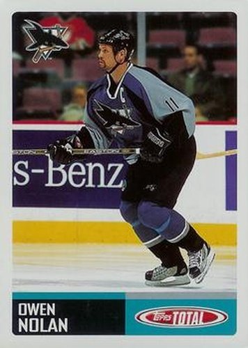 #261 Owen Nolan - San Jose Sharks - 2002-03 Topps Total Hockey