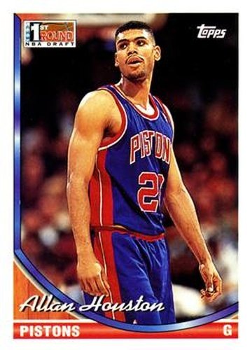 #261 Allan Houston - Detroit Pistons - 1993-94 Topps Basketball