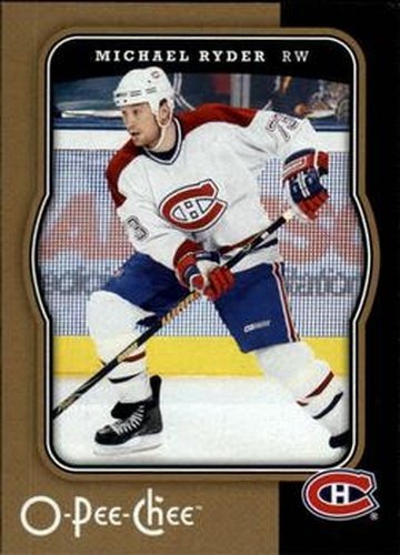 #261 Michael Ryder - Montreal Canadiens - 2007-08 O-Pee-Chee Hockey