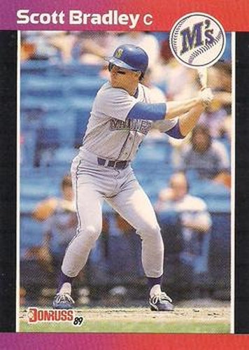 #261 Scott Bradley - Seattle Mariners - 1989 Donruss Baseball