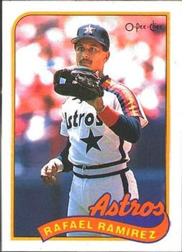 #261 Rafael Ramirez - Houston Astros - 1989 O-Pee-Chee Baseball