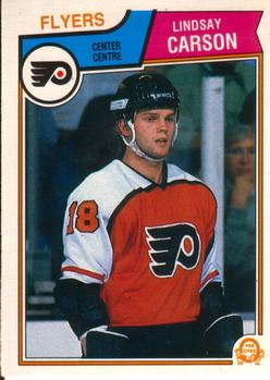 #261 Lindsay Carson - Philadelphia Flyers - 1983-84 O-Pee-Chee Hockey