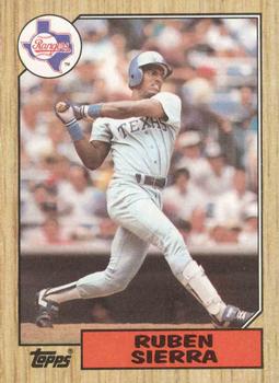 #261 Ruben Sierra - Texas Rangers - 1987 Topps Baseball