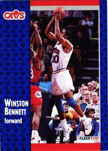 #261 Winston Bennett - Cleveland Cavaliers - 1991-92 Fleer Basketball