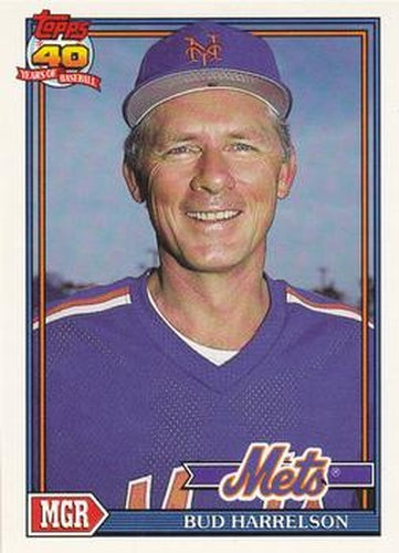 #261 Bud Harrelson - New York Mets - 1991 O-Pee-Chee Baseball