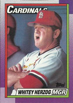 #261 Whitey Herzog - St. Louis Cardinals - 1990 Topps Baseball