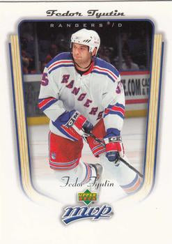 #261 Fedor Tyutin - New York Rangers - 2005-06 Upper Deck MVP Hockey