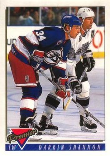 #261 Darrin Shannon - Winnipeg Jets - 1993-94 O-Pee-Chee Premier Hockey