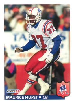 #261 Maurice Hurst - New England Patriots - 1992 Fleer Football