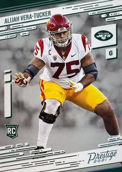 #261 Alijah Vera-Tucker - New York Jets - 2021 Panini Prestige Football
