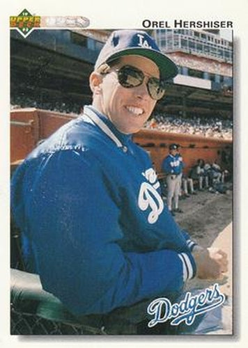 #261 Orel Hershiser - Los Angeles Dodgers - 1992 Upper Deck Baseball