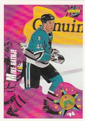 #261 Mike Rathje - San Jose Sharks - 1994-95 Score Hockey