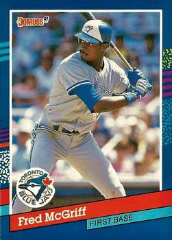 #261 Fred McGriff - Toronto Blue Jays - 1991 Donruss Baseball