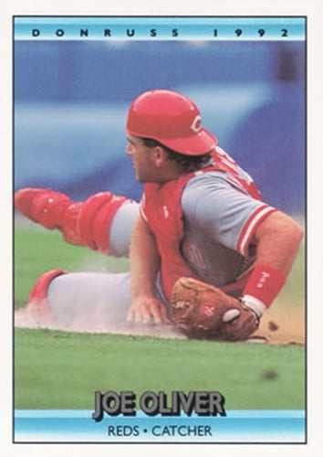 #261 Joe Oliver - Cincinnati Reds - 1992 Donruss Baseball