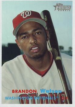#261 Brandon Watson - Washington Nationals - 2006 Topps Heritage Baseball