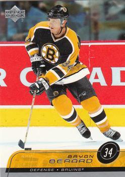 #261 Bryan Berard - Boston Bruins - 2002-03 Upper Deck Hockey