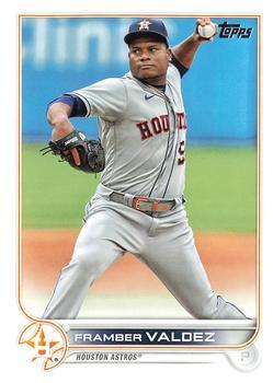#261 Framber Valdez - Houston Astros - 2022 Topps Baseball