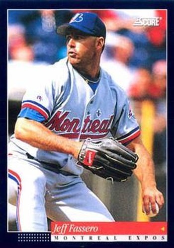 #261 Jeff Fassero - Montreal Expos -1994 Score Baseball