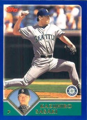 #261 Kazuhiro Sasaki - Seattle Mariners - 2003 Topps Baseball