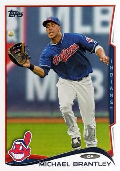 #261 Michael Brantley - Cleveland Indians - 2014 Topps Baseball