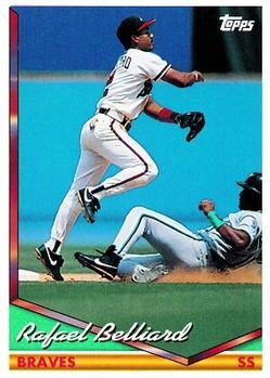 #261 Rafael Belliard - Atlanta Braves - 1994 Topps Baseball