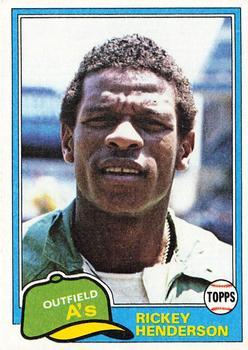 #261 Rickey Henderson - Oakland Athletics - 1981 Topps Baseball