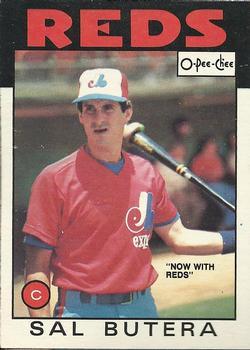 #261 Sal Butera - Cincinnati Reds - 1986 O-Pee-Chee Baseball