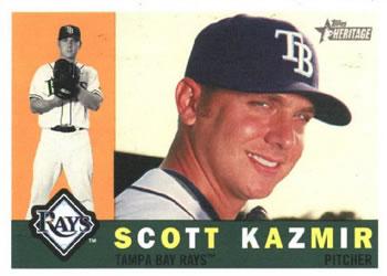 #261 Scott Kazmir - Tampa Bay Rays - 2009 Topps Heritage Baseball