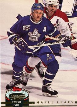 #261 Todd Gill - Toronto Maple Leafs - 1992-93 Stadium Club Hockey