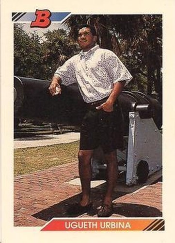 #261 Ugueth Urbina - Montreal Expos - 1992 Bowman Baseball