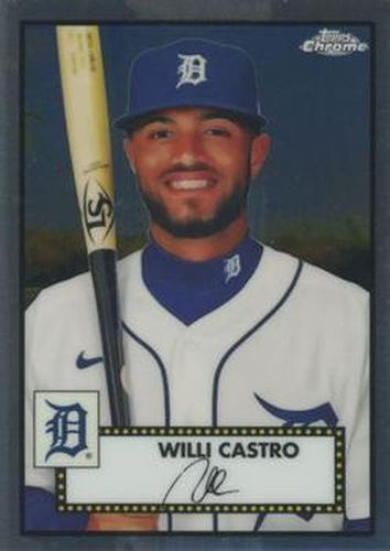 #261 Willi Castro - Detroit Tigers - 2021 Topps Chrome Platinum Anniversary Baseball
