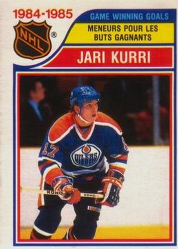 #261 Jari Kurri - Edmonton Oilers - 1985-86 O-Pee-Chee Hockey