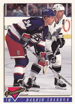 #261 Darrin Shannon - Winnipeg Jets - 1993-94 Topps Premier Hockey