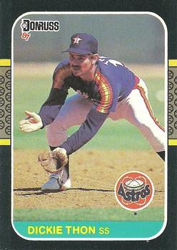 #261 Dickie Thon - Houston Astros - 1987 Donruss Baseball