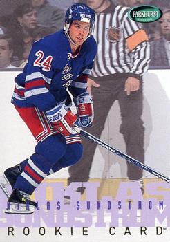 #261 Niklas Sundstrom - New York Rangers - 1995-96 Parkhurst International Hockey