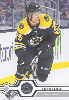 #261 Brandon Carlo - Boston Bruins - 2019-20 Upper Deck Hockey