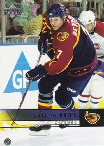 #261 Greg de Vries - Atlanta Thrashers - 2006-07 Upper Deck Hockey